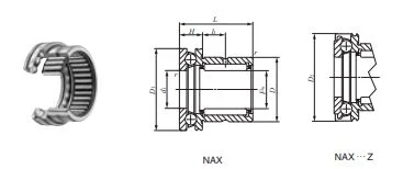 Nax1223 / Nax1223z / Nax-1223z Needle Roller / Thrust Ball Combined Bearing 12X27X23mm