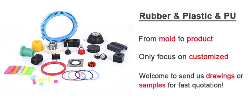 Custom-Made Non Standard Rubber Rollers Black Urethane Bearings