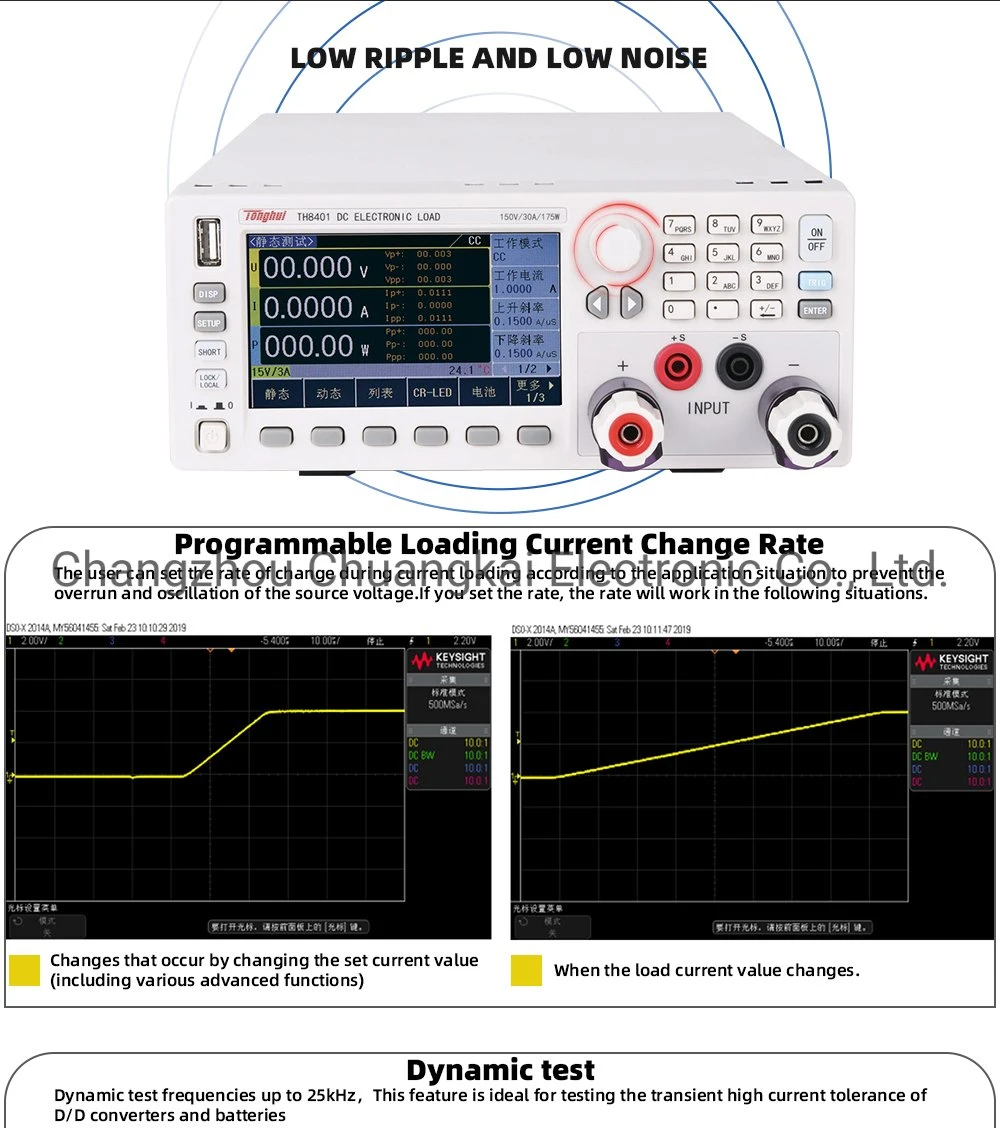 Tonghui Th8401 High Resolution: 1mv/0.1mA Programmable DC Electronic Load